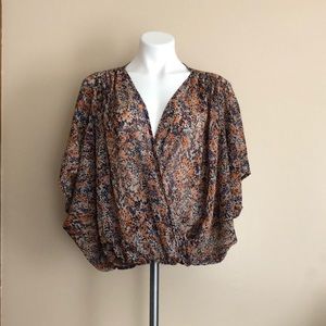 Love Soup Dressy Batwing Sheer Blouse